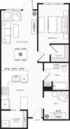 VodaApartments_Kirkland_WA_1 Bedroom_1 Bathroom_Spacious VodaApartments_Kirkland_WA_1 Bedroom_1 Bathroom_Spacious